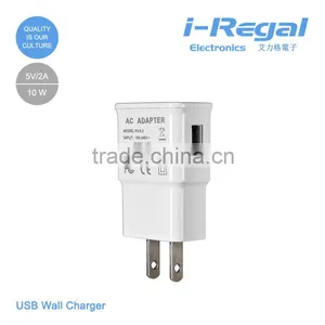 OEM US/EU Plug Travel Charger One Port Usb Wall Charger for Samsung/mobile Phone /cellphone thumbnail-1