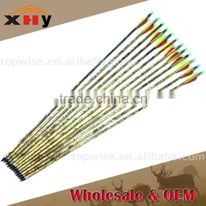Attractive Archery Hunting Arrow Red Camo Pure Carbon 78cm thumbnail-2
