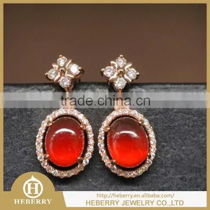 Silver Earrings With Gemstones Best Gifts to Girlfriend thumbnail-1