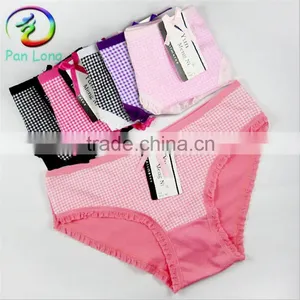 2015 Underwear Women Classic Women Skivvies Lace Briefs Panties thumbnail-3