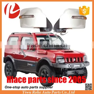Refit Turning Spare Auto Body Parts Electric Automatic Foldable JIMNY Side Rear View LED Light Mirror thumbnail-1
