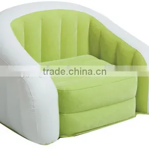 Inflatable Sofa Bed Outdoor or Indoor With Comfortable Armrest and Cup Holder With/without Pump thumbnail-3