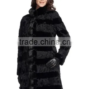 2015 Wholesale Genuine Sheep Fur Coat/new Style Sheep Fur Coat for Women thumbnail-2
