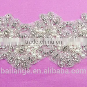 Crystal Pearl New Acrylic Rhinestone Trimmings for Wedding Wholesale thumbnail-2