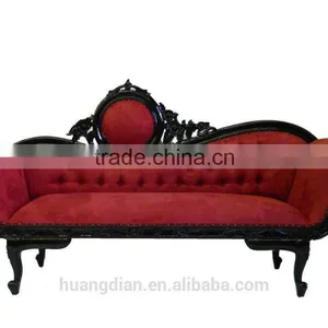 Modern Home Living Room Furniture Fabric Chaise Lounge Chair Set With Wood Legs LC7008 thumbnail-1