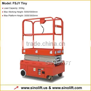 Sinolift FSJY3/FSJY3.9 Small Electric Platform Scissor Lift thumbnail-1
