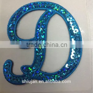 Different Kinds Sequin Embroidered Alphabet Patch thumbnail-3