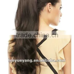 Discount Beautiful Long Black Synethetic Hair Ponytail thumbnail-1