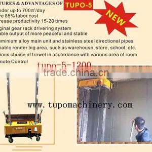 Tupo-5-1200 High Efficiency Automatic Wall Plastering Machine for Saudi Arabia Market thumbnail-1