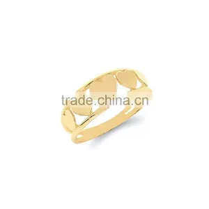 Fashionable 304 Stainless Steel Heart Shaped Ring Designs for Girls thumbnail-1
