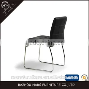 Modern Furniture Silla Leather Chrome Chair Frame Chairs thumbnail-2