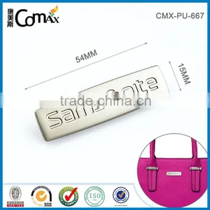 Shiny Nicklel Custom Metal Handbag Name Plate thumbnail-1