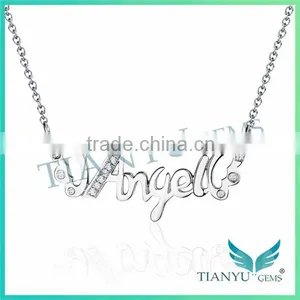 Wholesale 925 Sterling Sliver Pendants Charms 8 Hearts & Arrows Moissanite Pendants Necklace thumbnail-1