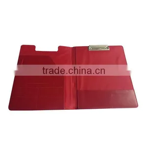 Leather Office Stationery File Folder With Metal Clip thumbnail-2
