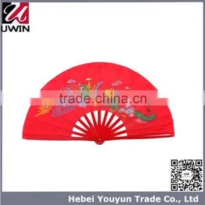 High Quality Chinese Traditional Bamboo Fan, Tai Chi Fan, Kungfu Fan thumbnail-2