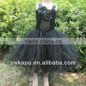 9" Crochet Top Tutus With Sequin Flower thumbnail-1