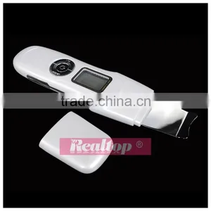 Electric Facial Cleanser LCD Screen Rechargeable Ultrasonic Waves Ion Ems Massage Face Skin Scrubber Peeling Machine thumbnail-6