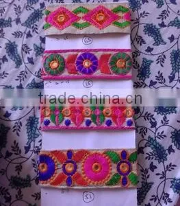 Indian Lace Embroidery Fabric thumbnail-1