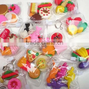 Promotional Gift Food & Fruit & Animal Shape Puzzle Pencil Eraser thumbnail-1