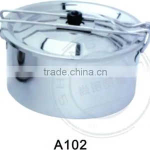 Disposable Metal Picnic Cooking Pot With Collapsible Handle thumbnail-1