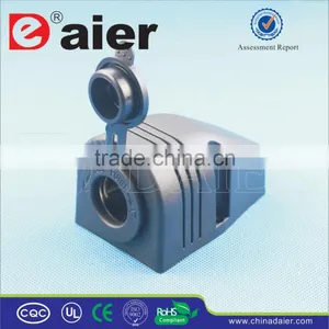 Auto Cigar Lighter Socket 12V DC Power Outlet Socket With Bracket 1 Hole,Standard Nut And Marine Cover thumbnail-1