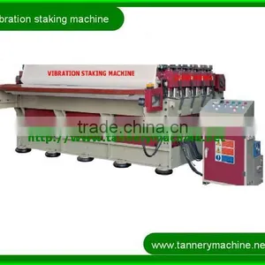 China Cheaper 1600 to 3200mm Leather Vibration Staking Machine thumbnail-1