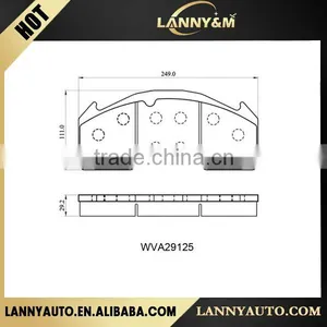 China Factory Wholesale Best Truck Parts Brake Pad 29125 thumbnail-2