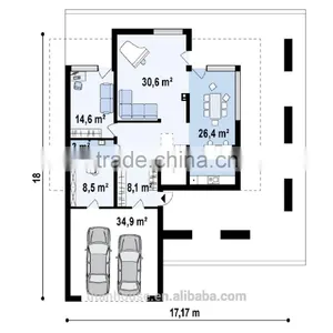 Low Cost Light Steel Prefabricated Residence for Sale thumbnail-4