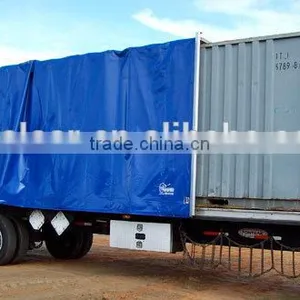 Truck Side Curtain Fabric, Car Side Tarpaulin thumbnail-1