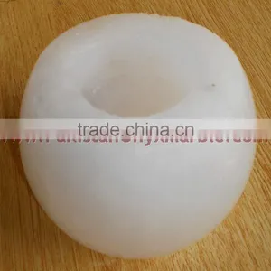 CRAFTED WHITE SALT CANDLE HOLDERS thumbnail-2