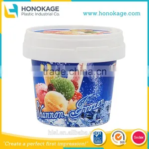 Customized IML Ice Cream Packaging With Logo, Ice Cream Packaging pp Material,ice Cream Packaging Containers. thumbnail-1