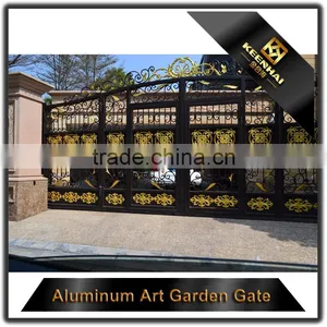 Customized Powder Coated Modern Decorative Cast Aluminum Garden Gate thumbnail-4