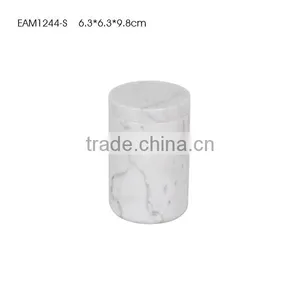 Water-proof and Anti-oxidation Marble Candle Jars With Lids for Container Home thumbnail-3