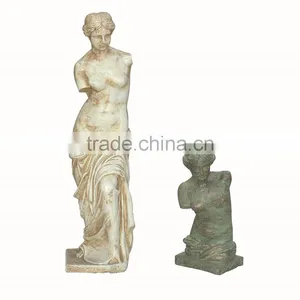 China White Cast Iron Life Size Home Decor Art Nude Woman Garden Statue thumbnail-1