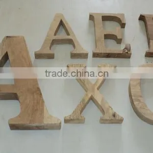 Antique Wooden Letters,Decorative Wooden Alphabet Letters,Solid Wood Letters For Home Decor,Wooden Alphabets & Numbers thumbnail-1