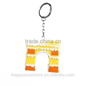 Cartoon Pairs Souvenirs Keychain/ Cartoon Arch of Triumph Souvenirs thumbnail-1