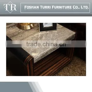 High End Classic Model Wooden Base Marble Coffee Table thumbnail-2