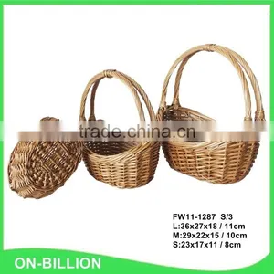 Boat Shape Cheap Bulk Wicker Empty Gift Basket thumbnail-1