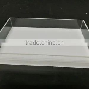 2017 China Wholesale OEM Custom Acrylic PMMA Clear Stacking Serving Tray File Tray thumbnail-2