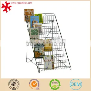 Floor Standing Wire Brochure Display Holder Metal Magazine Rack thumbnail-1