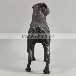 Life Size Animal Metal Sculpture Bronze Dog Rottweiler Statue for Sale thumbnail-3