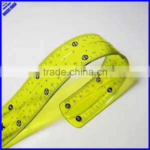 30cm Clear PVC Flexible Plastic Rulers thumbnail-1