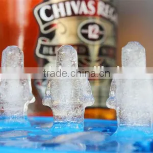 FDA 8 Cavities Silicone Robot Shape Ice Tray thumbnail-1
