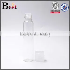 Cosmetics 15ml Long Thin Roll on Glass Perfume Bottle Essential Oil Tube Roll Bottle With Plastic Roller Ball Factory Price thumbnail-2