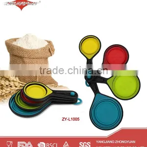 Multicolor New Design 4pcs of Silicone Measuring Tools Measuring Spoons thumbnail-1