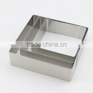 3 Sizes Stainless Steel Rectangular Molding Baking Cake Tools Pastry Rings thumbnail-4