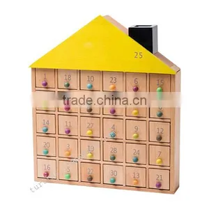 2016 Christmas Advent Calendar Wooden Box thumbnail-1