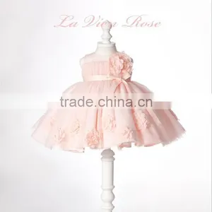 Flower Girls Dresses for Wedding Party Summer Toddler Baby Children Dress Baby Baptism 1 Year Birthday Girl Dress Ceremonies thumbnail-1