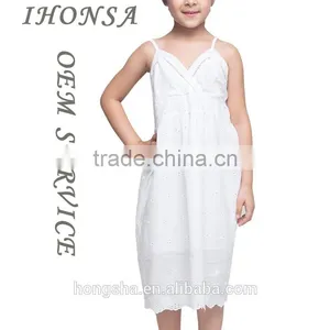 Names Of Girl Dresses Sleeveless White Frock Design 12 Year Girl Without Dress HSD6953 thumbnail-1