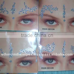 EYE CORNER FACE CRYSTAL TATTOO BINDI STICKER thumbnail-1